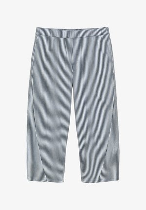 PULL&BEAR, STRIPED STRAIGHT-LEG - TROUSERS. - Pantalon classique - dark blue