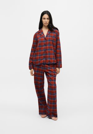 Tommy Hilfiger, CHECK FLANNEL PYJAMA SET - ESSENTIAL SLEEP - Pyjama - regatta red