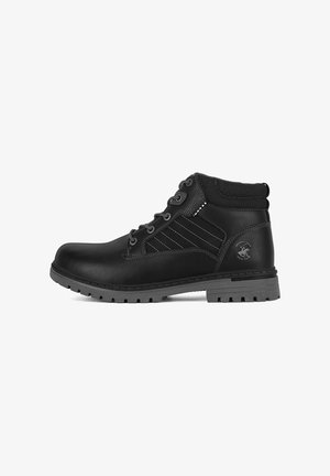 Beverly Hills Polo Club, BEVERLY HILLS POLO CLUB BOOTS MEN'S BLACK 23AB502 - Schnürstiefelette - black