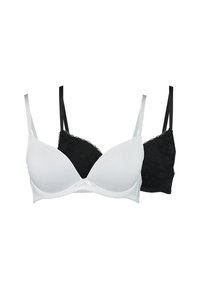 SONIA PLUNGE  2 PACK - Push-up BH - black/white