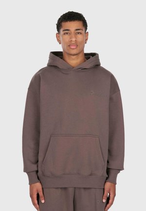 HEAVY HD LOGO - Kapuzenpullover - brown