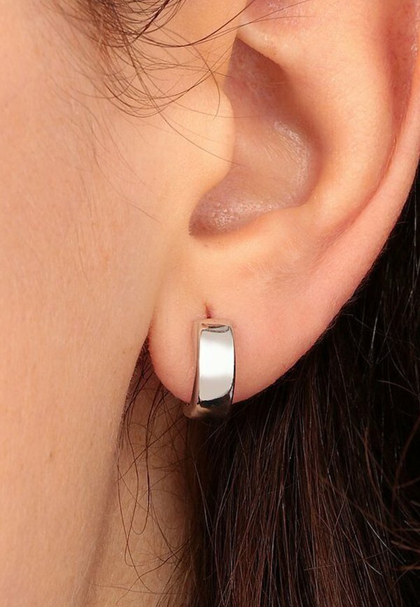 CREOLEN - Ohrringe - weißgoldfarben