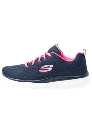 Skechers GRACEFUL - Sneaker low - navy/hot pink