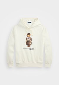 POLO BEAR FLEECE HOODIE - Hanorac - deckwash white