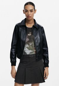 Desigual BIKER - Imiteret læderjakke - black