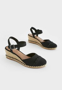 Next FOREVER COMFORT  REGULAR FIT - Sandales compensées - black