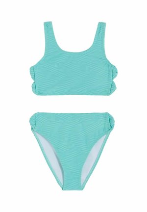 SET - Bikini - blue bow cut out