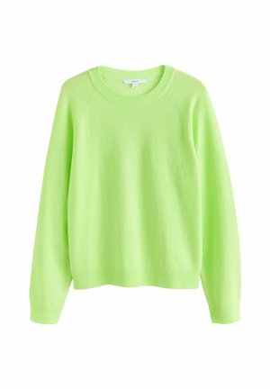 TALL FIT - SUPER SOFT CREW NECK LONG SLEEVE - Strickpullover - fluro green