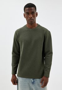 CREW NECK - Jersey de punto - khaki