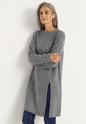 WITH VENT - Neule - grey   melange