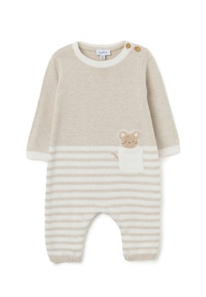 STRIPED - Jumpsuit - white beige