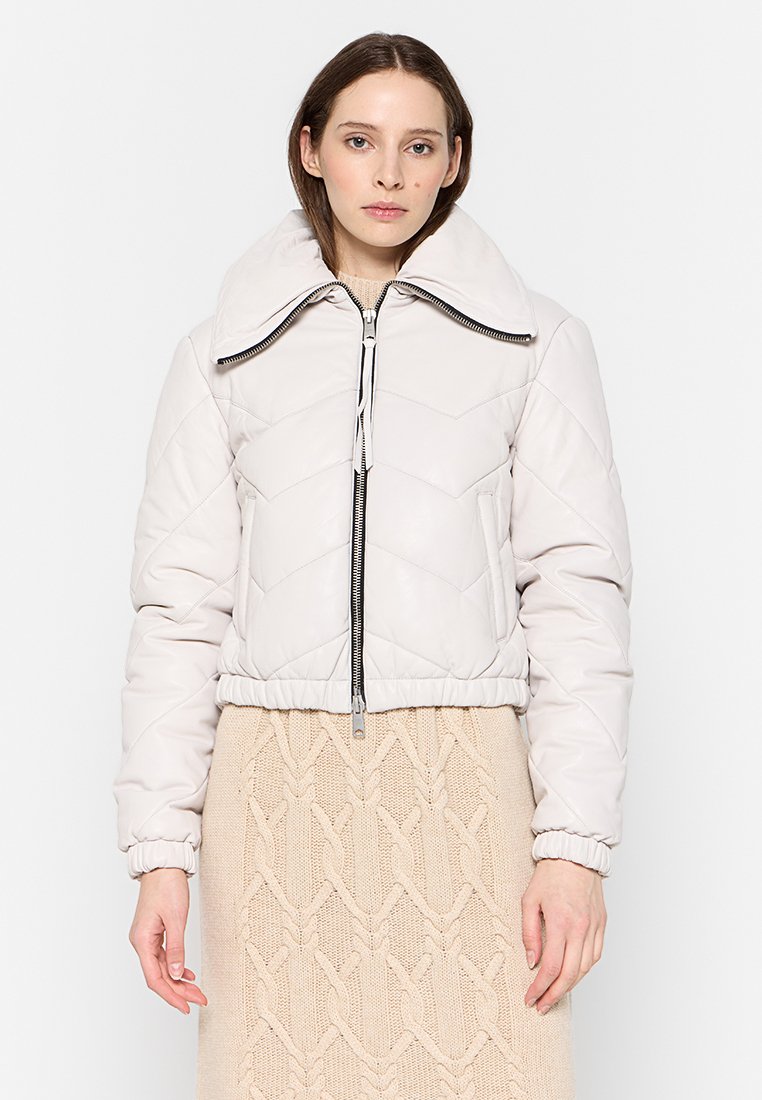 AllSaints Leren jas wit AllSaints Leren jas wit