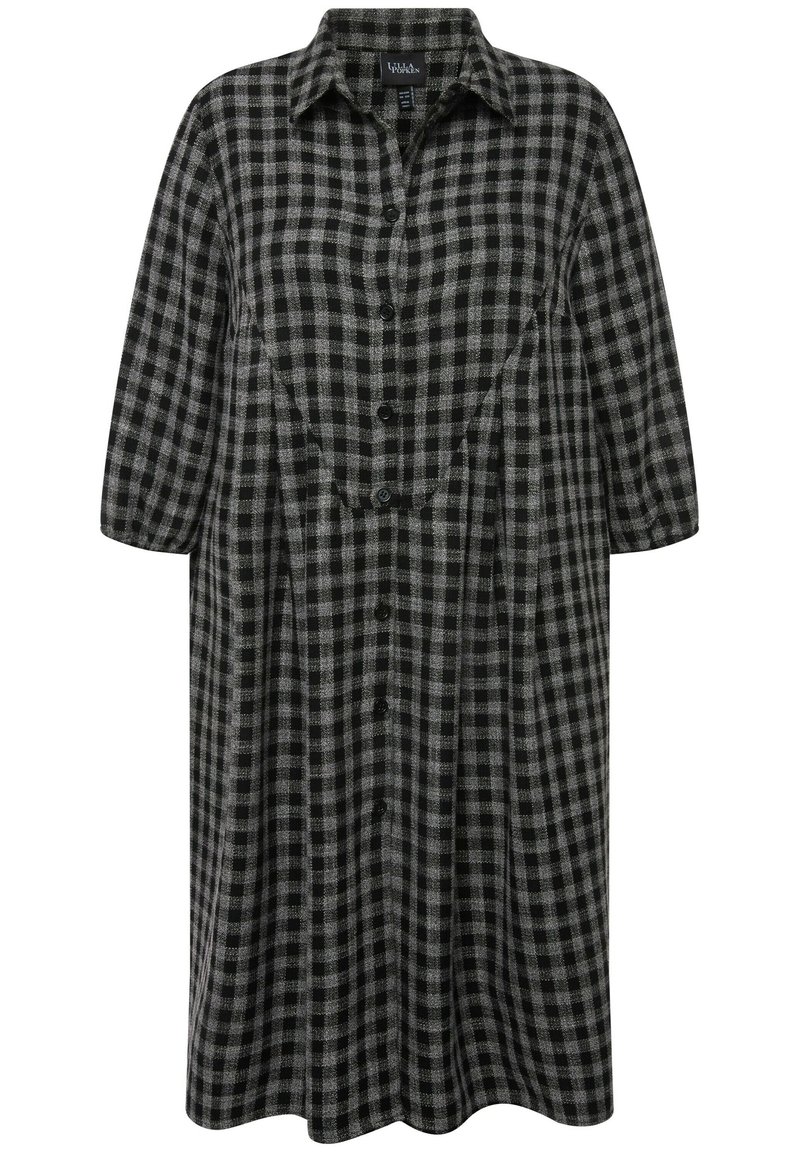 Vestido Midi, Forma De Tulipán, Escote Cuadrado, Sin Mangas, Negro