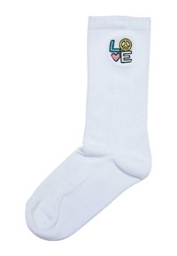 Urban Classics UNISEX PEACE ICON 3-PACK - Zoknik - white