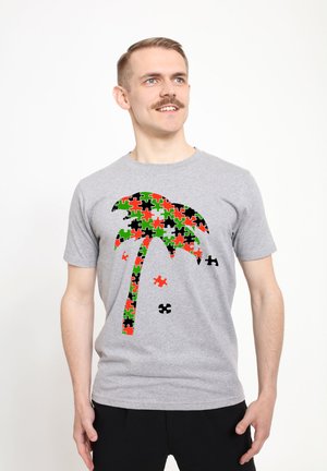 HEATHER - Camiseta estampada - heather grey