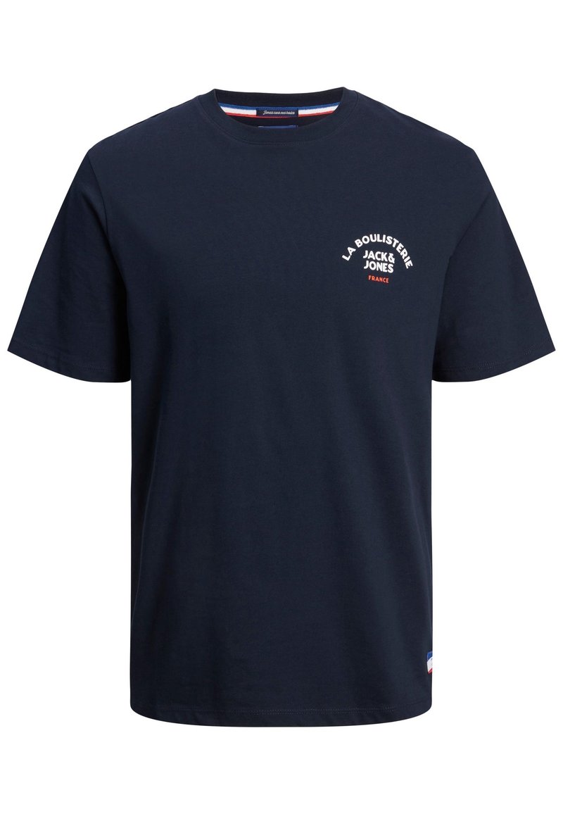 Jack & Jones MILLO KURZARM - T-Shirt print - dunkelblau