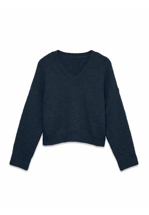 Vero Moda, KNITTED PULLOVER VMHOPE KNITTED PULLOVER - Pullover - navy blazer