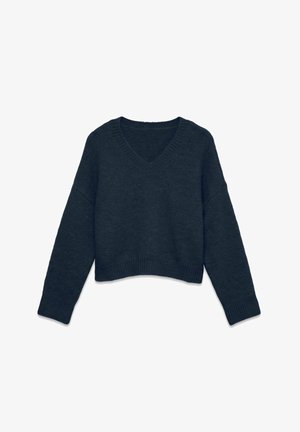 Vero Moda, KNITTED PULLOVER VMHOPE KNITTED PULLOVER - Pullover - navy blazer
