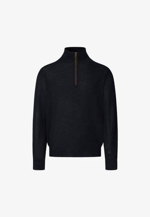 Hackett London Striktrøje - midnight blue