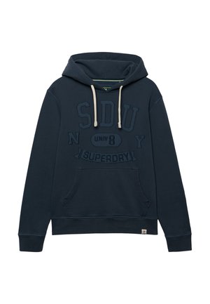 Superdry & Co, SUPERDRY TONAL APPLIQUE HOODIE.. - Hættetrøje - richest navy