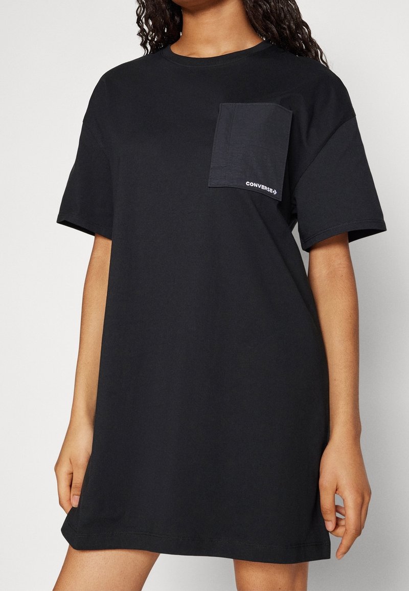 Converse Jersey dress - black - (Pre-owned) - Zalando.ie