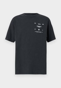 AROUND THE GLOBE UNISEX - Print T-shirt - pigment true vintage black