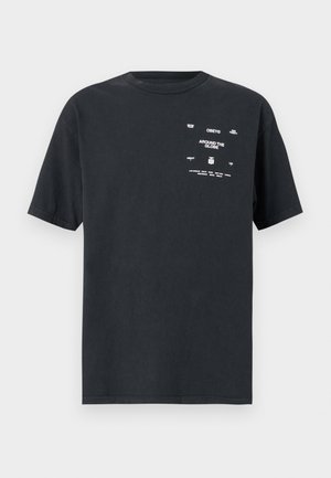 Obey Clothing AROUND THE GLOBE UNISEX - Print T-shirt - pigment true vintage black
