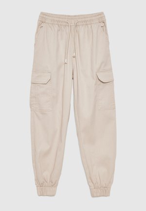 INSIDE JOGGER HIGH RISE - Pantalones cargo - beige