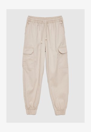 INSIDE JOGGER HIGH RISE - Pantalones cargo - beige