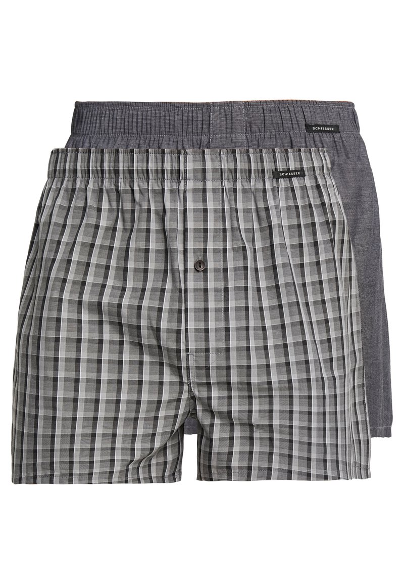 Schiesser 2 PACK - Boxershorts - schwarz