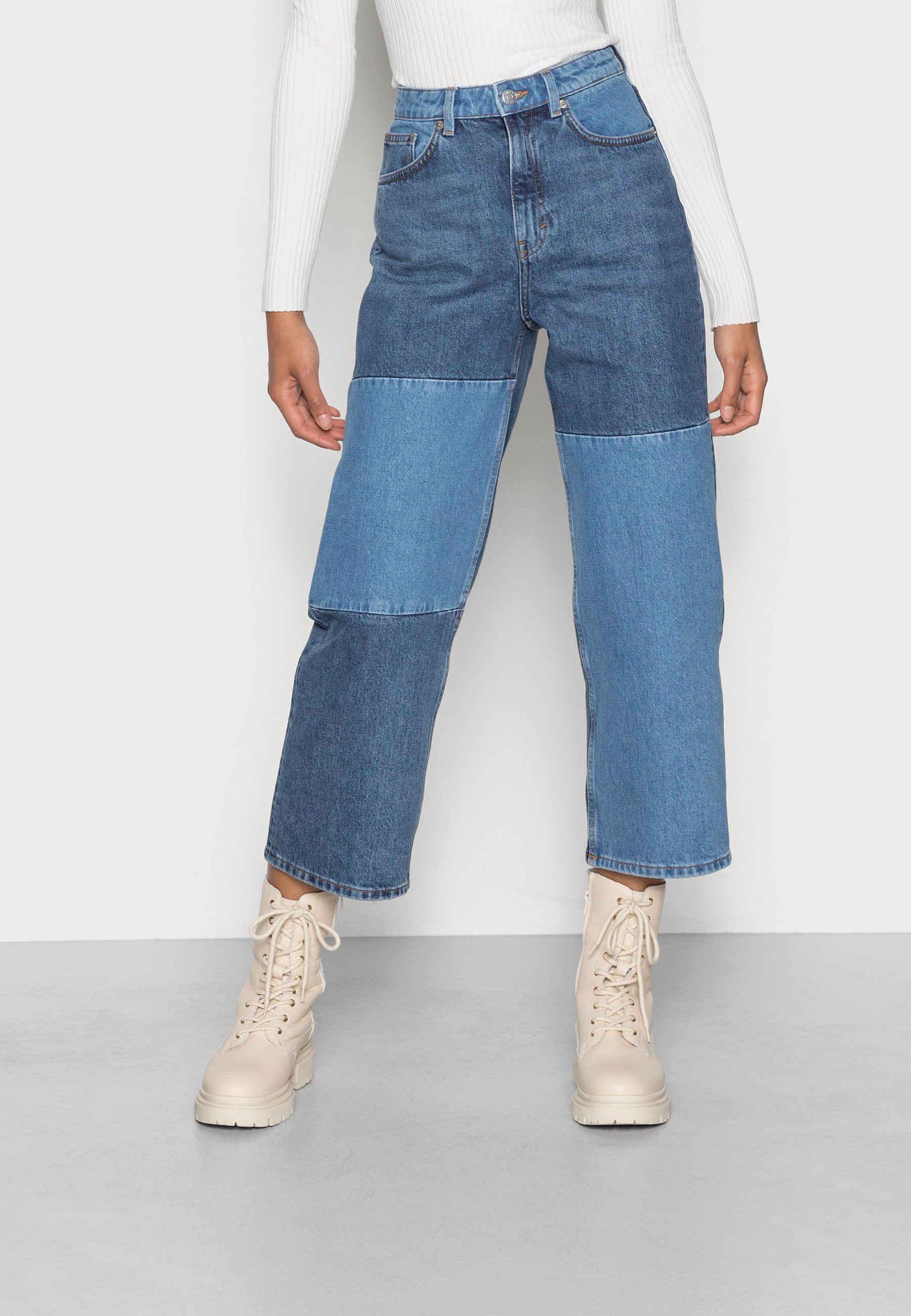 Monki Relaxed fit jeans - blue medium 