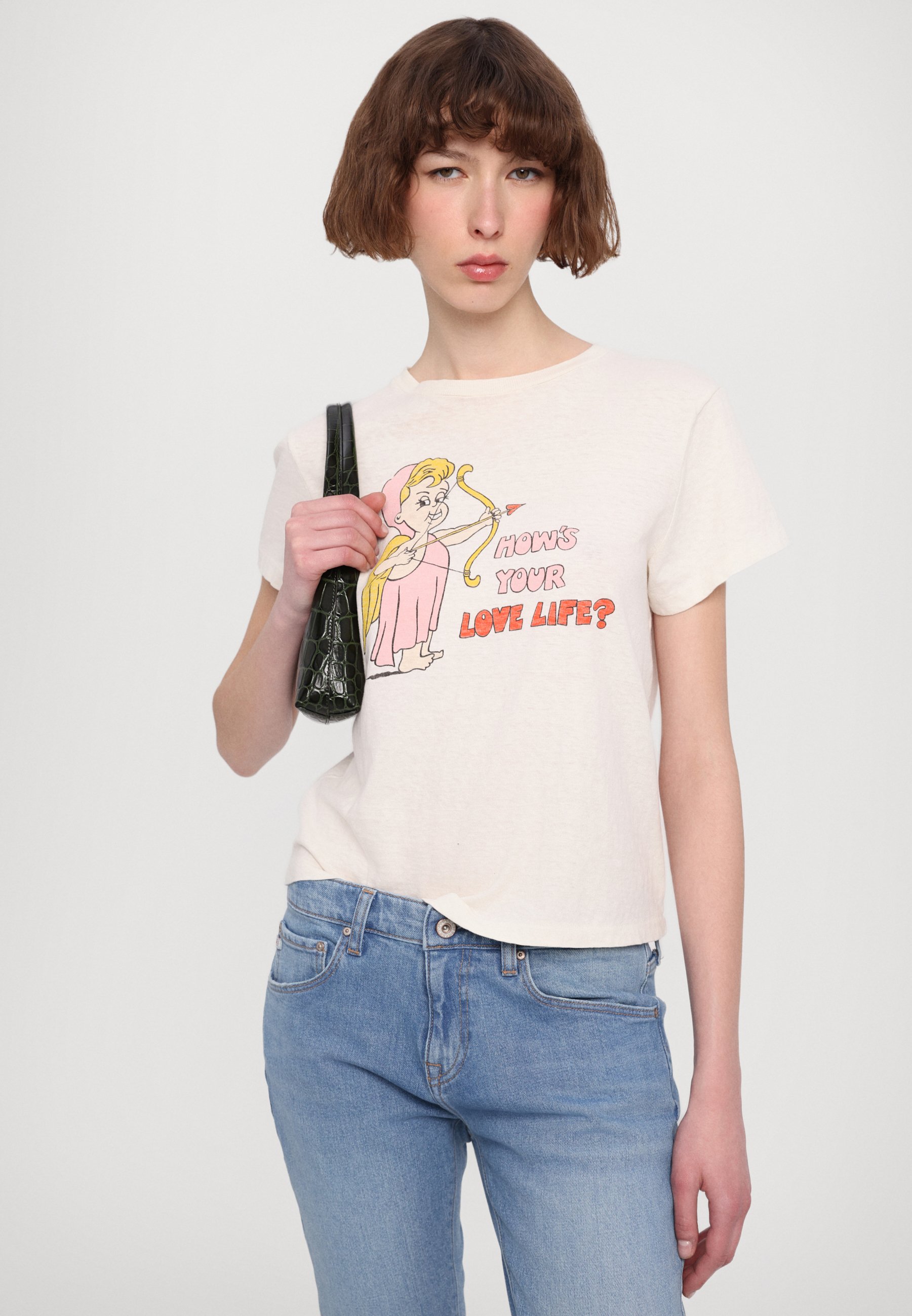 RE/DONE CLASSIC TEE LOVE LIFE - T-Shirt print - vintage