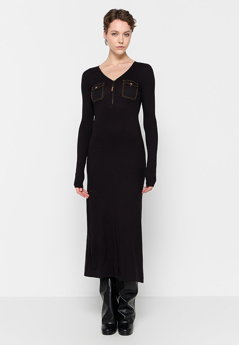 Diesel Gebreide jurk zwart