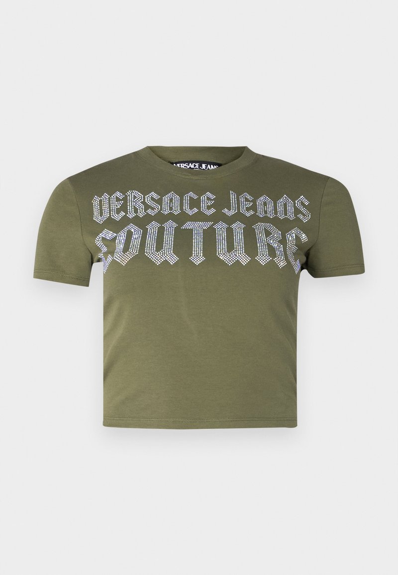Versace Jeans Couture T-shirt basic olijfgroen