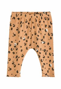 Next COSY SET - Legíny – nohavice - tan brown leopard print