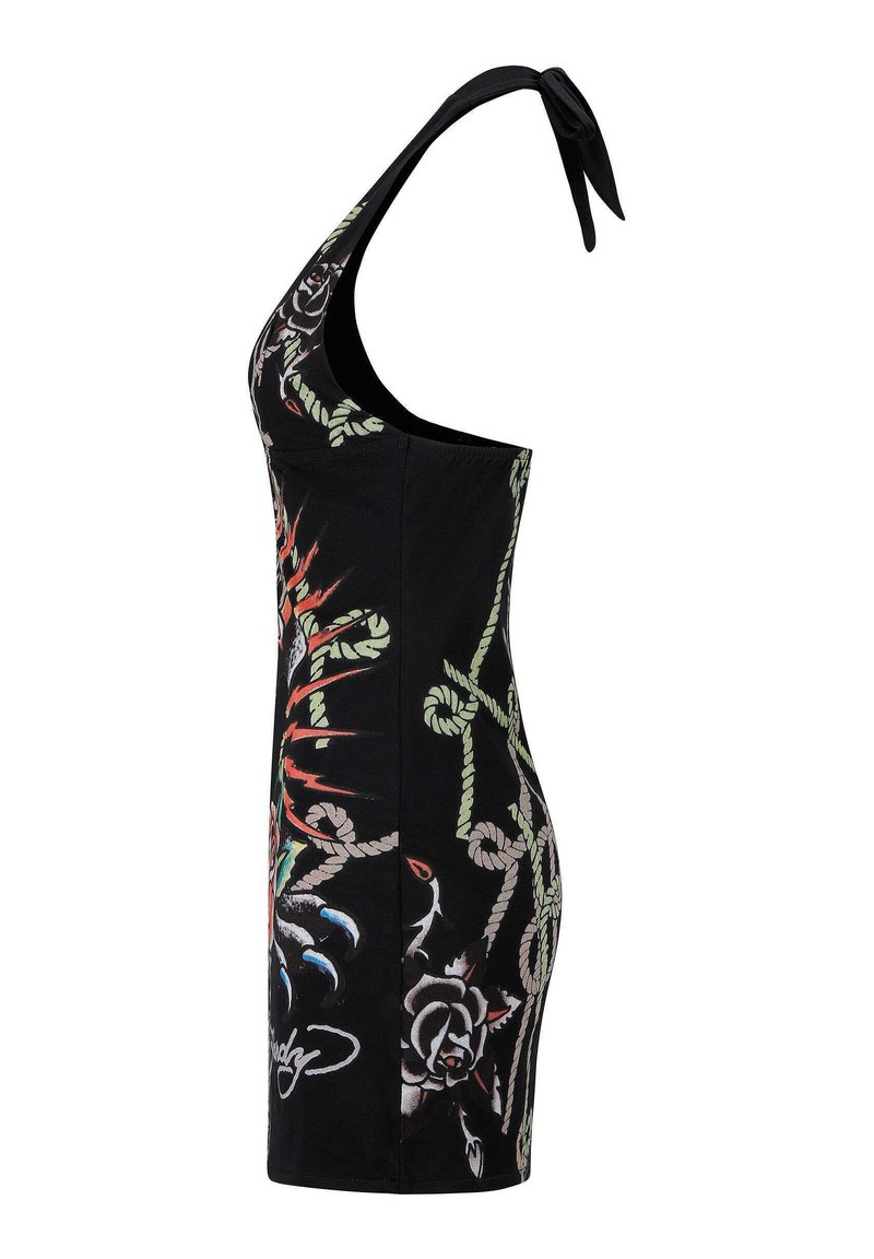 Ed Hardy PANTHER HALTHER NECK - Day dress - black - Zalando