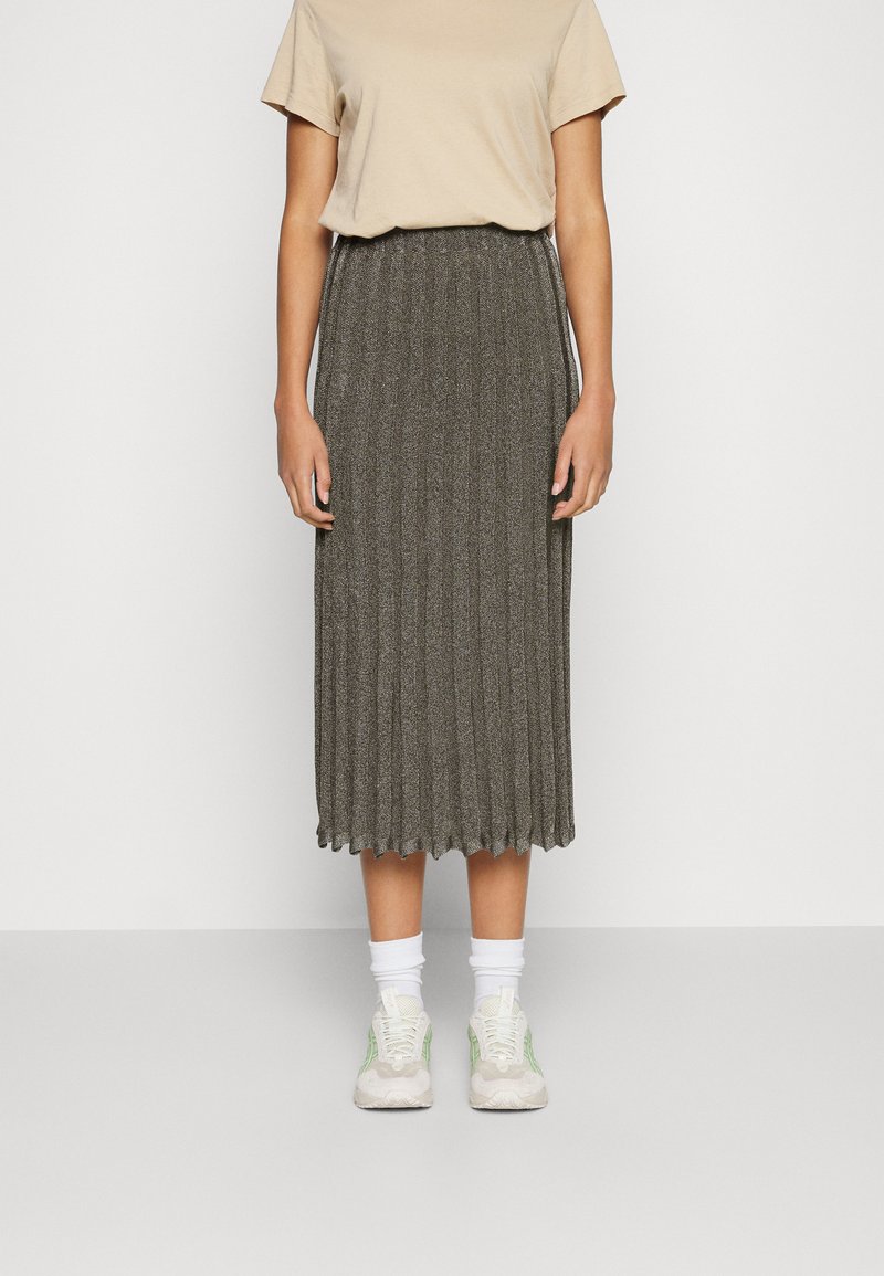 ARKET ZENNI SKIRT Aline skirt gunmetal silver/silvercoloured