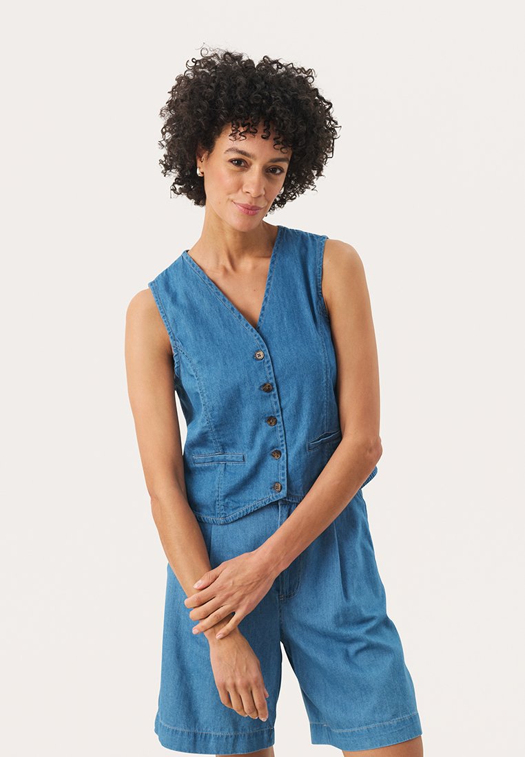 Part Two Bodywarmer lichtblauw denim