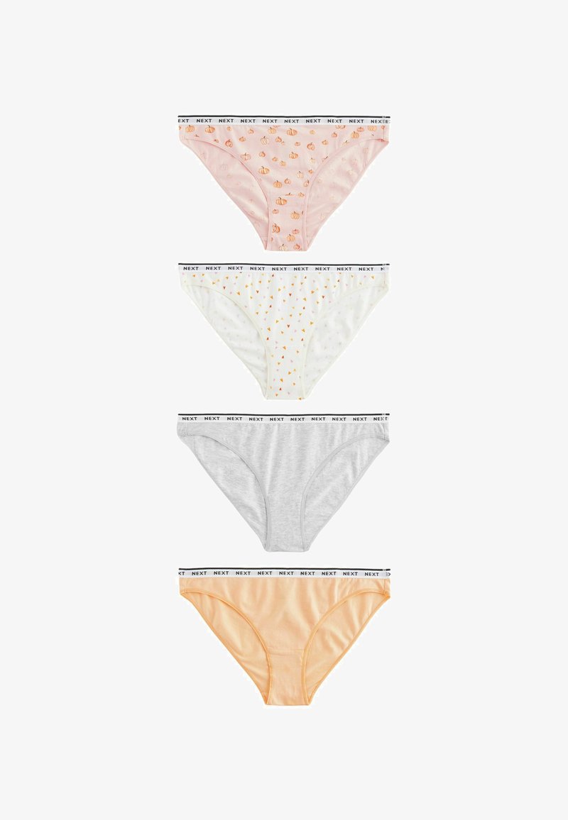 Next FOUR PACK - Slip - orange pumpkin print