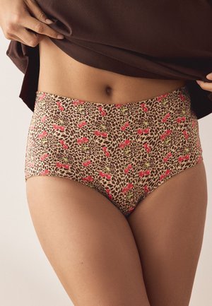 Next, FIVE PACK - Alushousut - leopard cherry print