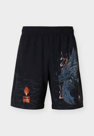 Venum, THUNDER DRAGON TRAINING SHORTS - Sport rövidnadrágok - black/grey/copper