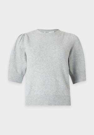 ONLY, ONLRICA 2/4 PULLOVER KNT NOOS - T-shirt basique - light grey melange