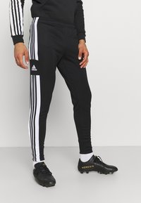 adidas Performance - SQUAD - Tracksuit bottoms - black/white Thumbnail Image 1