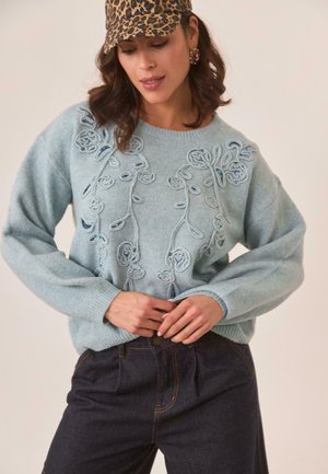 FILIGRANAS BORDADAS  - Jersey de punto - azul