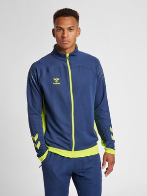 Hummel HMLLEAD POLY ZIP JACKET - Veste de survêtement - dark denim