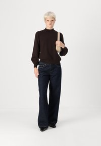 Gina Tricot LOW WIDE - Široke kavbojke - rinse