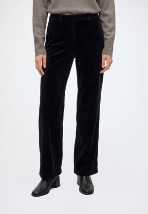 Vero Moda, VMNARA STRAIGHT VELVET PANT - Pantalon classique - black