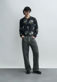 The Kooples CHEMISE - Majica - black/green/white