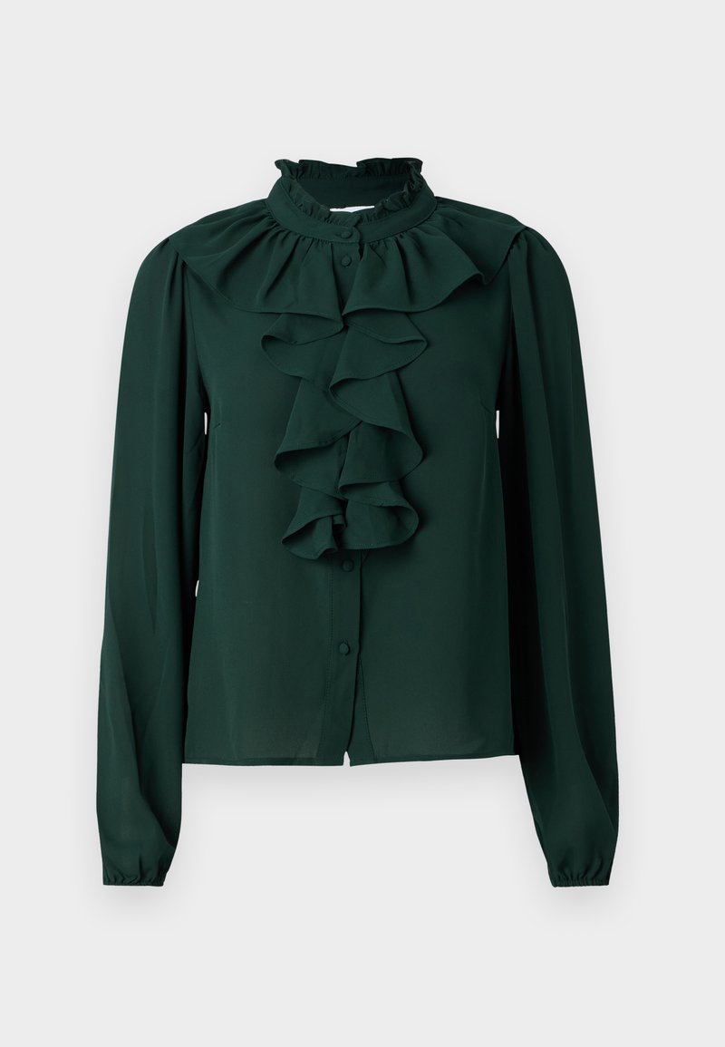 Vila Overhemdblouse donkergroen