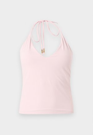 Abercrombie & Fitch, BARE SNATCHED SEAMLESS V NECK HALTER - Topp - pink